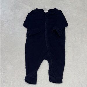H&M Navy Blue footie: sleeper One Piece snap up 4-6 months